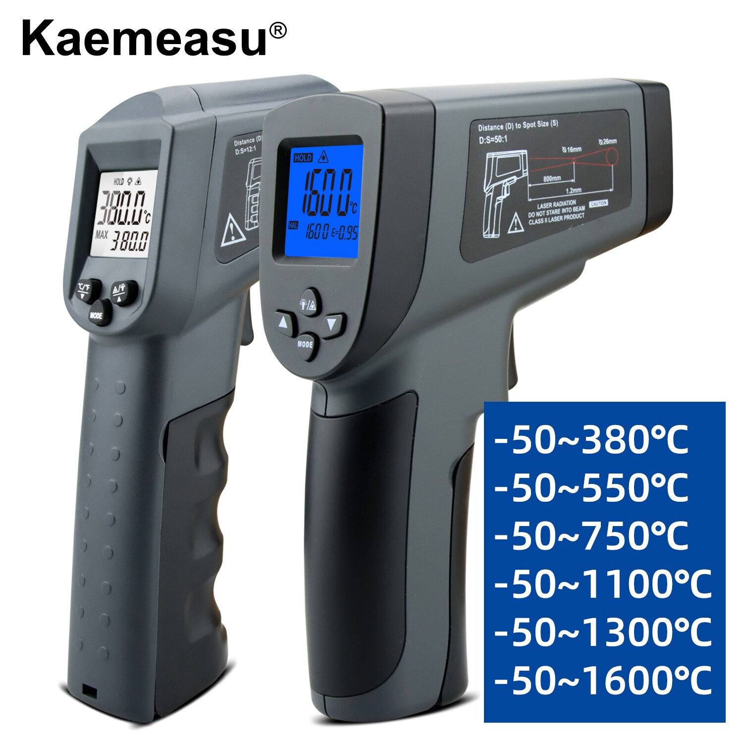 Digital Infrared Thermometer -501600C Laser Temperat..